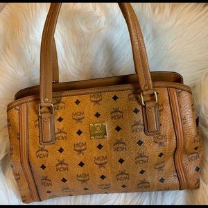 Mcm Heritage cognac Tote